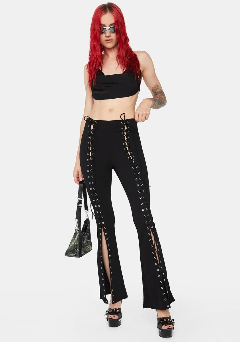 Caught Up In You Lace Up Pants