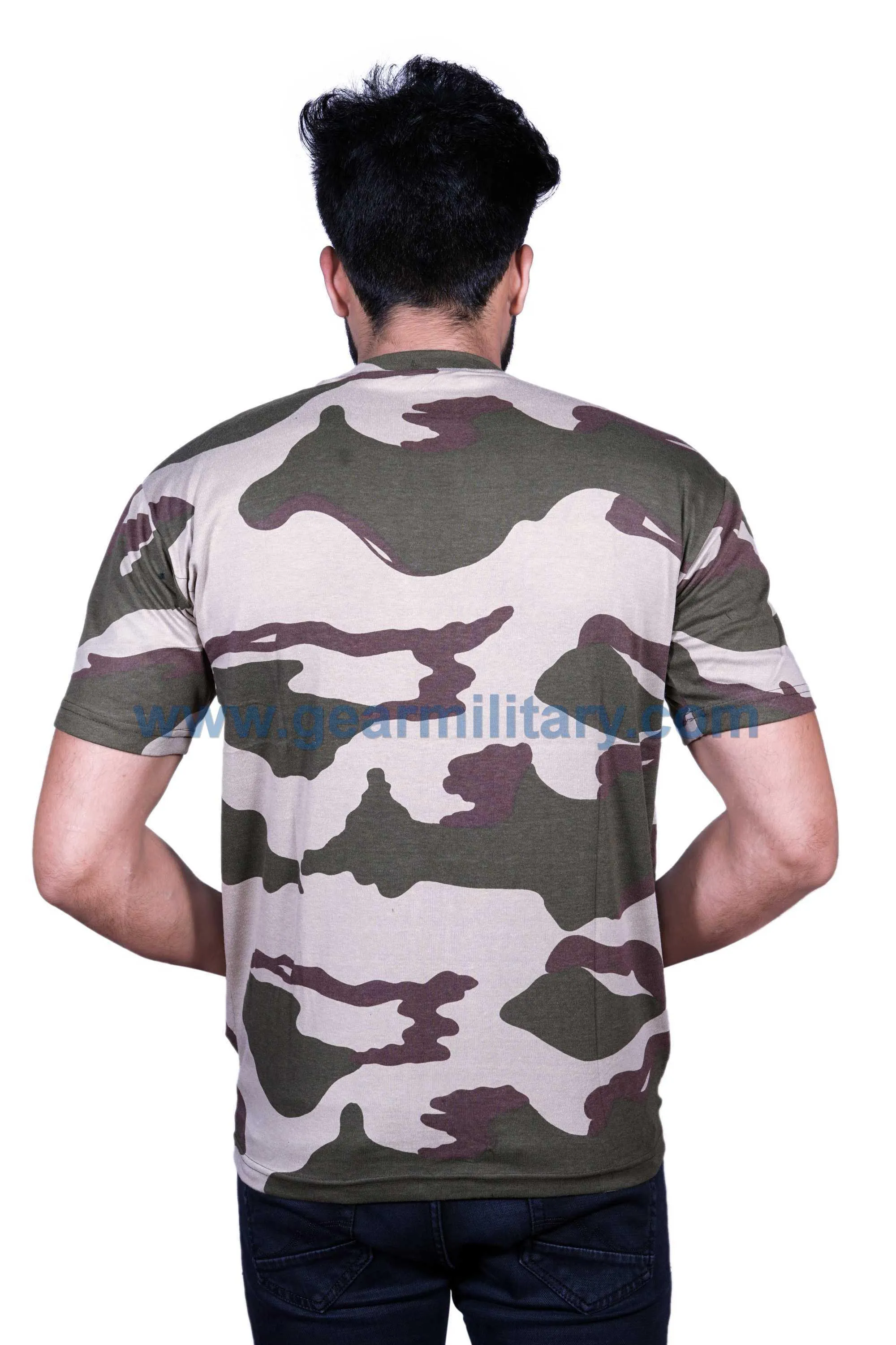 CISF Print Camo Half Sleeves T Shirt
