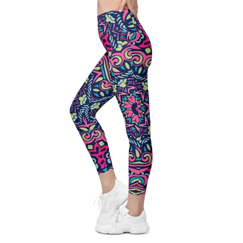 Colorful Mandala Leggings with pockets