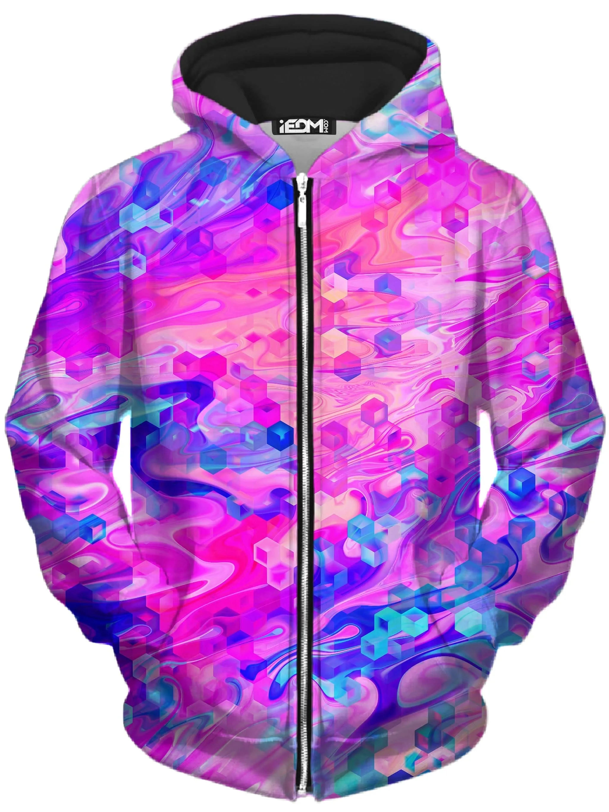 Cotton Candy Wash Zip-Up Hoodie and Joggers Combo