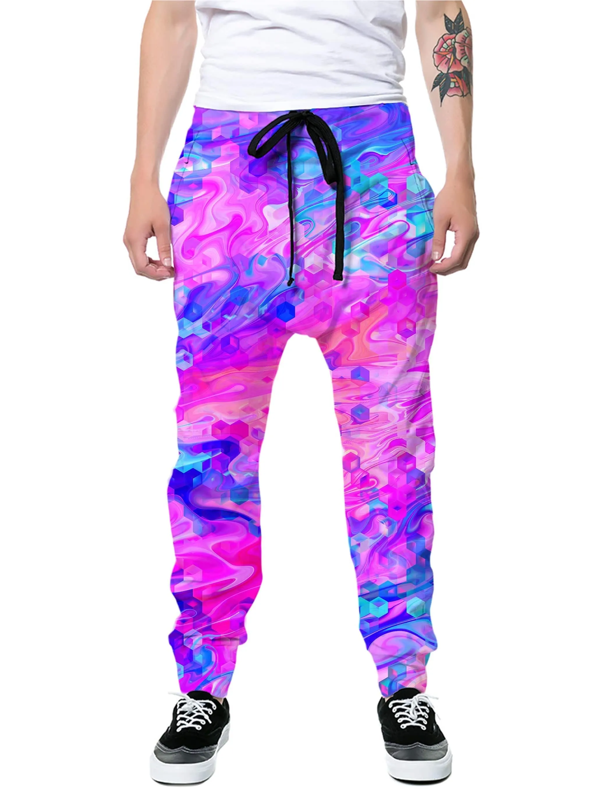 Cotton Candy Wash Zip-Up Hoodie and Joggers Combo