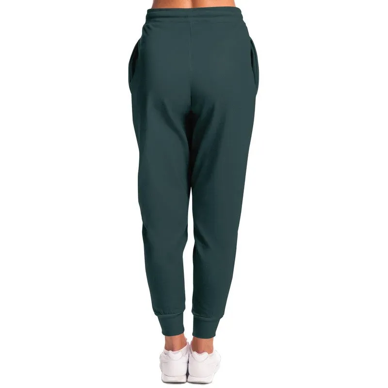 Dark Blue Cool Green Joggers | Unisex | with PLUS sizes | Dark Pale Pastel Blue Cool Green | C30M0Y15K80