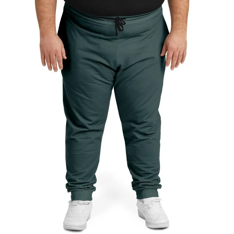 Dark Blue Cool Green Joggers | Unisex | with PLUS sizes | Dark Pale Pastel Blue Cool Green | C30M0Y15K80