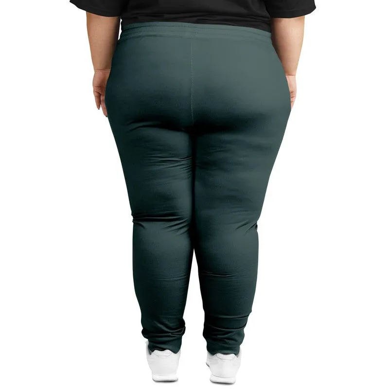 Dark Blue Cool Green Joggers | Unisex | with PLUS sizes | Dark Pale Pastel Blue Cool Green | C30M0Y15K80