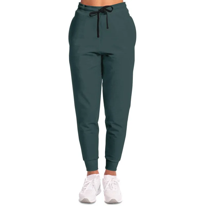 Dark Blue Cool Green Joggers | Unisex | with PLUS sizes | Dark Pale Pastel Blue Cool Green | C30M0Y15K80