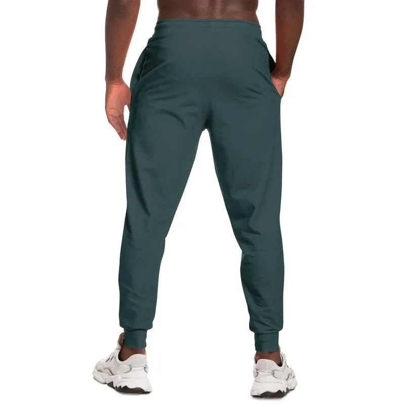 Dark Blue Cool Green Joggers | Unisex | with PLUS sizes | Dark Pale Pastel Blue Cool Green | C30M0Y15K80