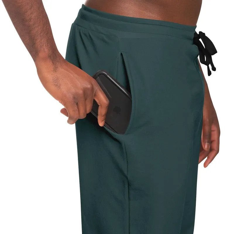 Dark Blue Cool Green Joggers | Unisex | with PLUS sizes | Dark Pale Pastel Blue Cool Green | C30M0Y15K80
