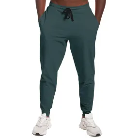 Dark Blue Cool Green Joggers | Unisex | with PLUS sizes | Dark Pale Pastel Blue Cool Green | C30M0Y15K80