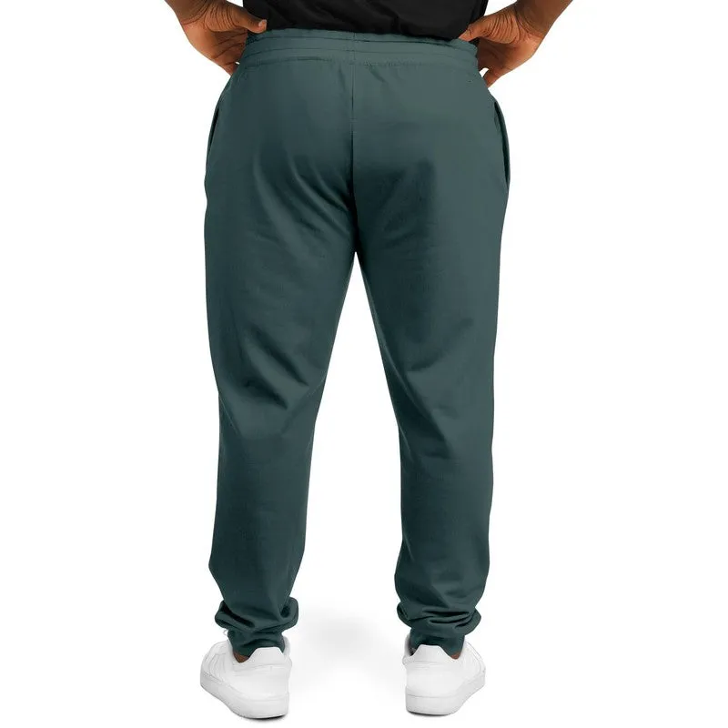 Dark Blue Cool Green Joggers | Unisex | with PLUS sizes | Dark Pale Pastel Blue Cool Green | C30M0Y15K80