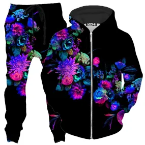 Darkest Bloom Zip-Up Hoodie and Joggers Combo