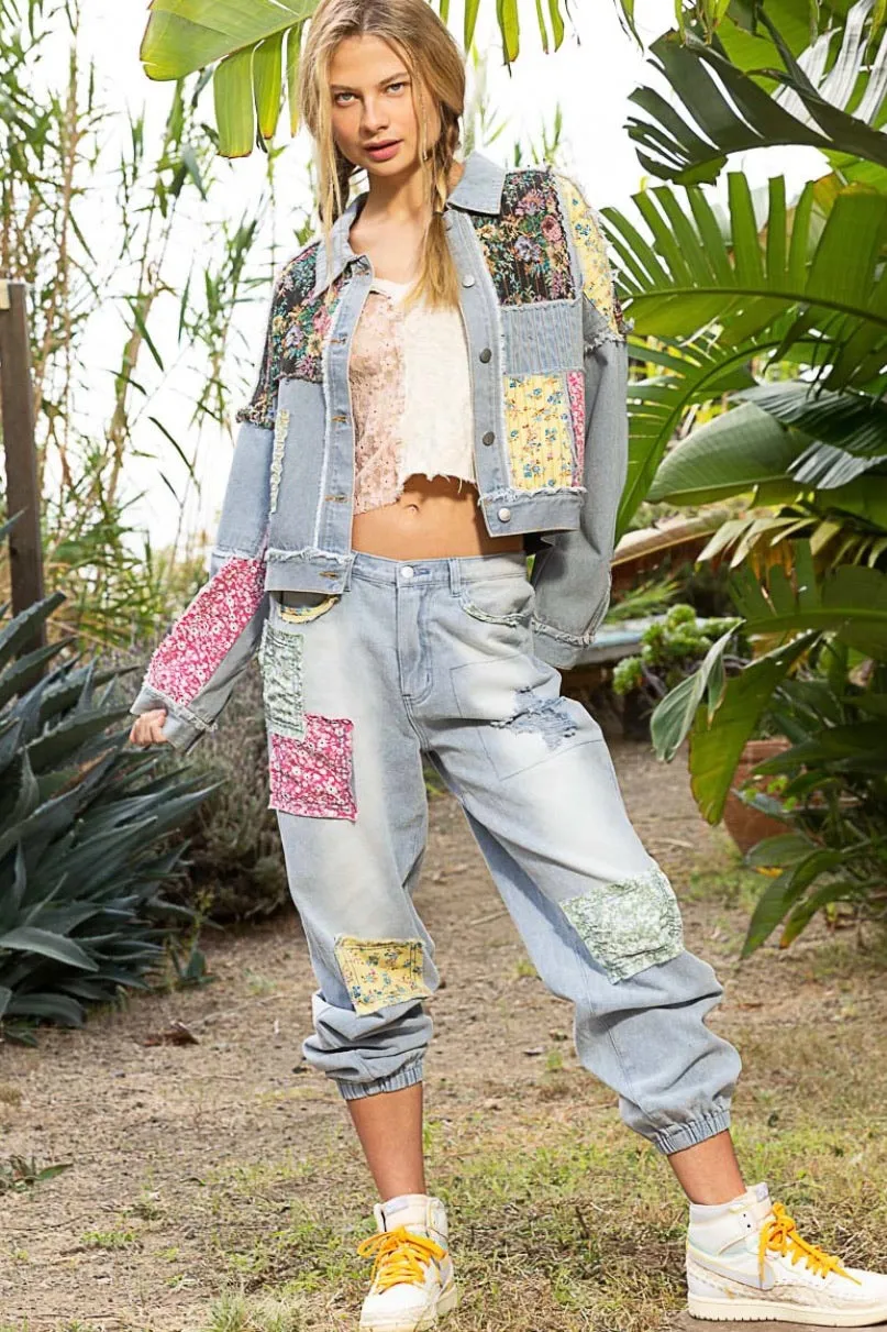 Dayton Color Patched Relaxed Fit Jogger Jeans
