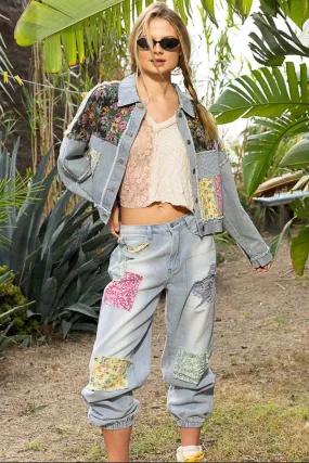 Dayton Color Patched Relaxed Fit Jogger Jeans