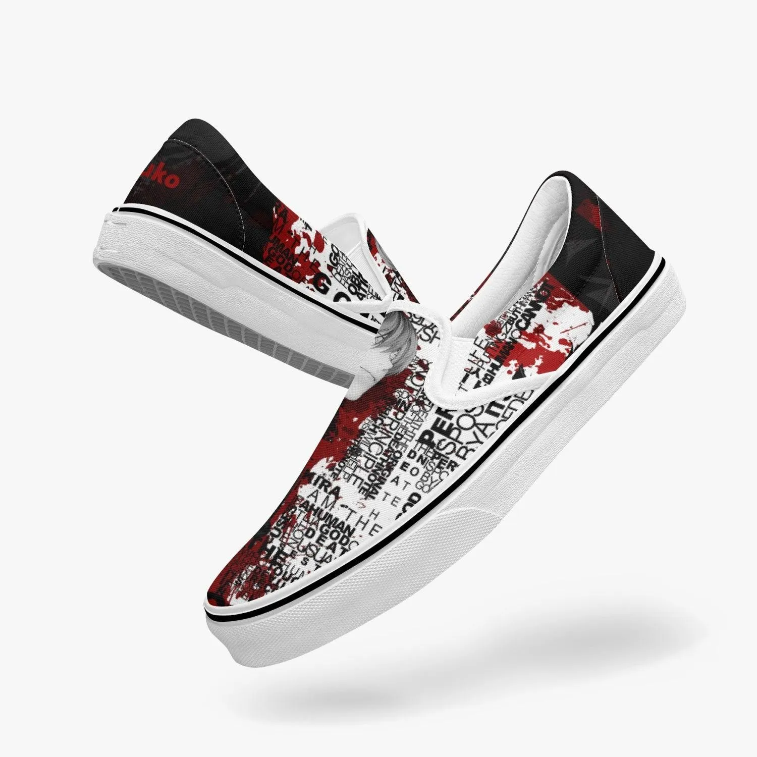 Death Note Kira Deathnote Slip Ons Anime Shoes