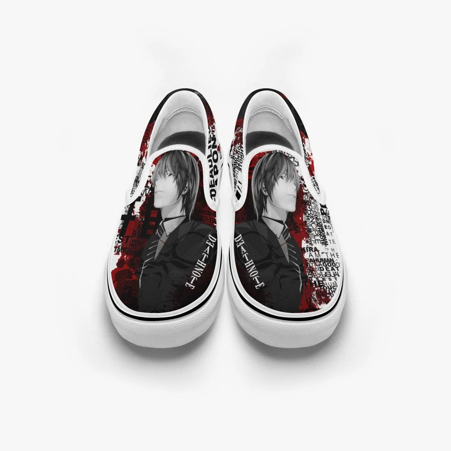 Death Note Kira Deathnote Slip Ons Anime Shoes