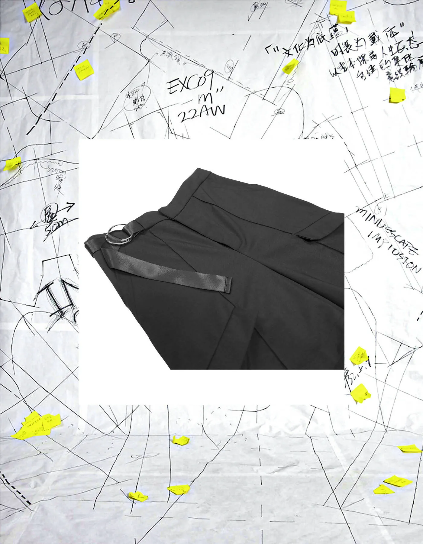 Deconstructed Floor-To-Ceiling Trousers With Cutouts