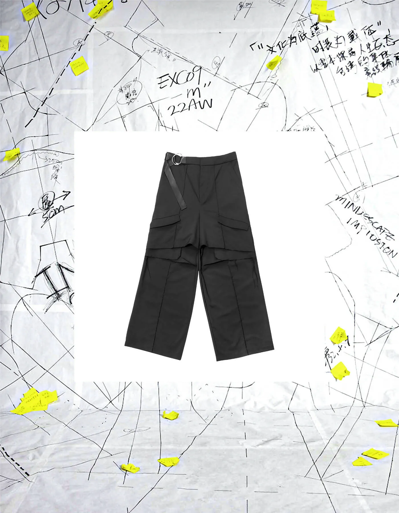 Deconstructed Floor-To-Ceiling Trousers With Cutouts