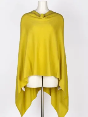 Dolma Cashmere Poncho - LIME