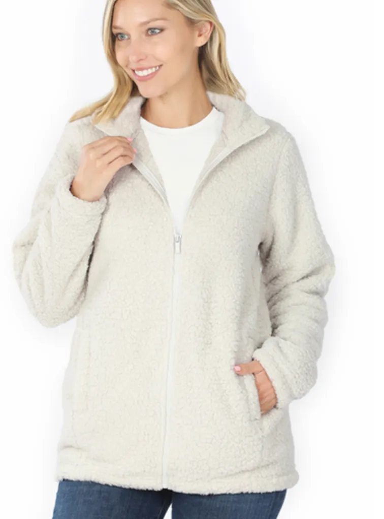 DOORBUSTER Front Full Zip Sherpa