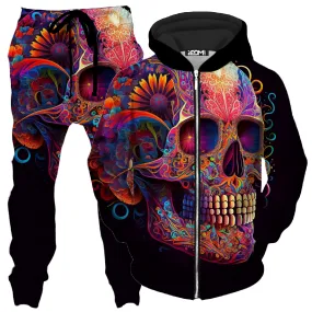 DOTD Skull Zip-Up Hoodie and Joggers Combo