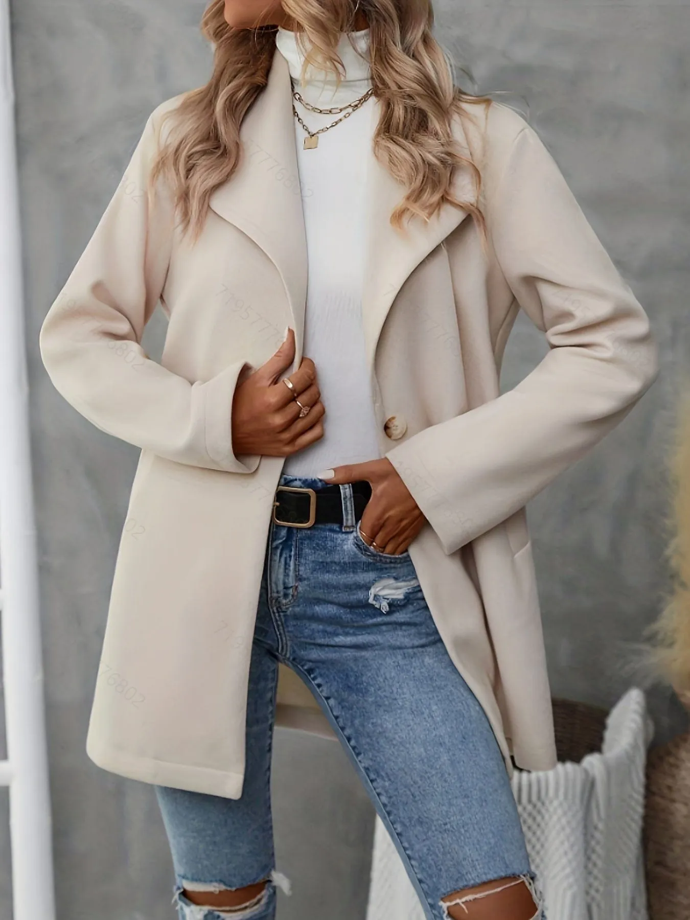 Ella Collection: Single Button Overcoat