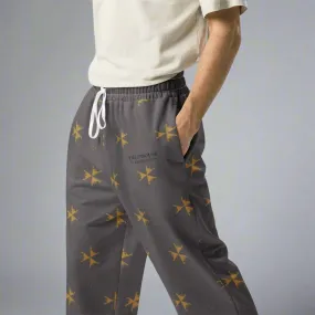 Fall Abstract Wide Leg Joggers 2XS-6XL