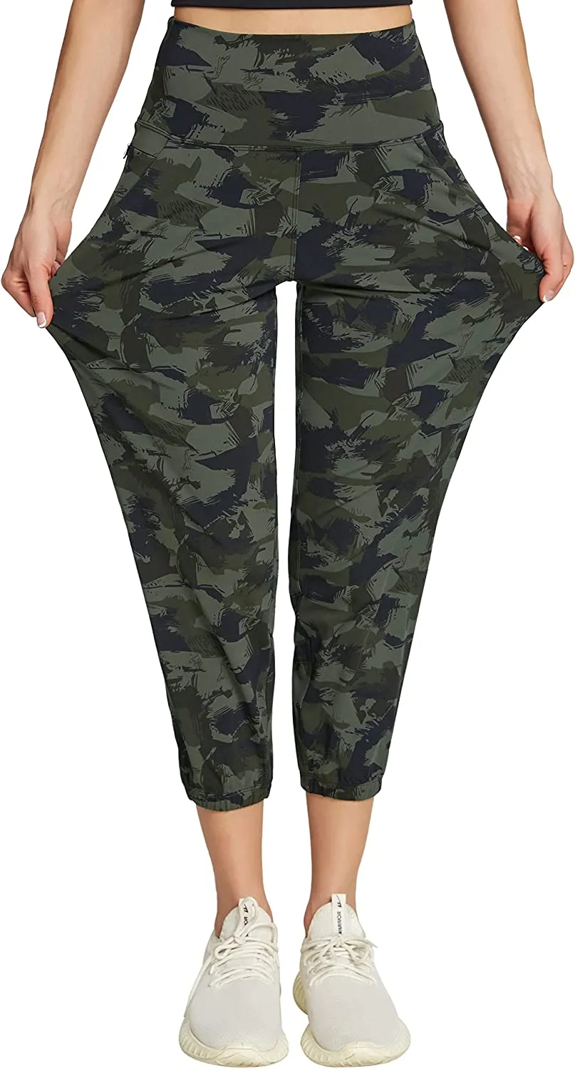 FashionSierra - Women's Joggers with Pockets High Waisted Workout Athletic Sports