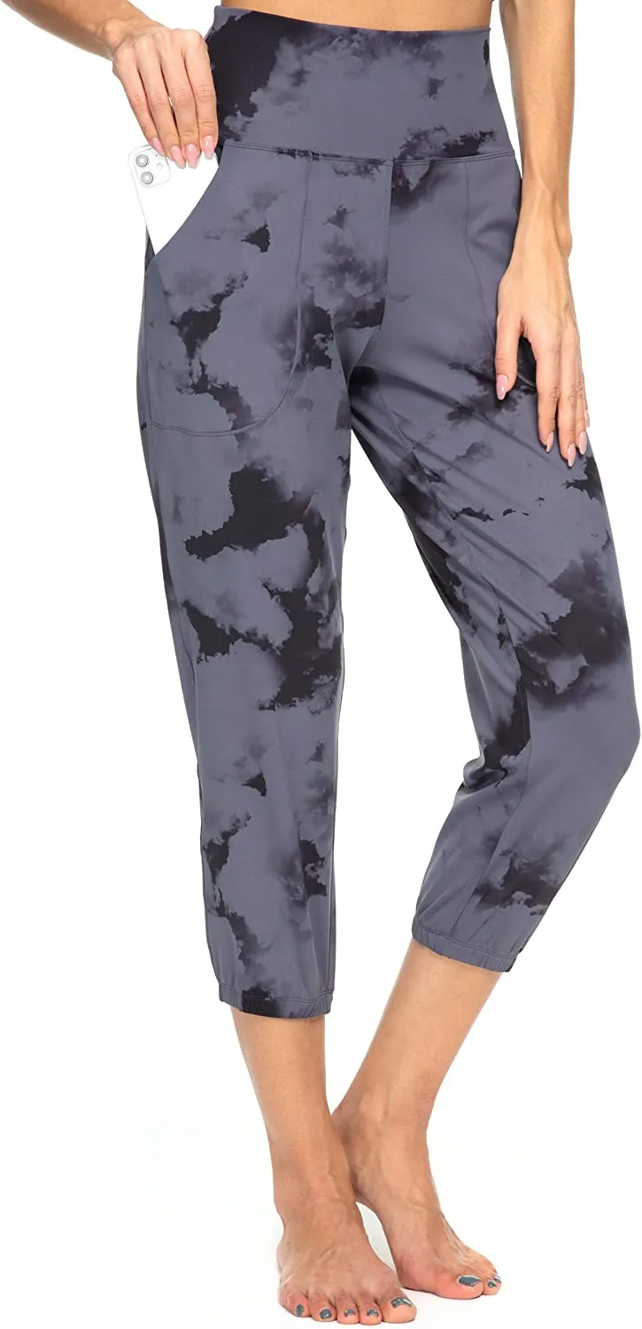 FashionSierra - Women's Joggers with Pockets High Waisted Workout Athletic Sports