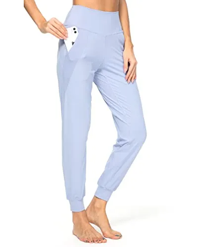 FashionSierra - Women's Joggers with Pockets High Waisted Workout Athletic Sports