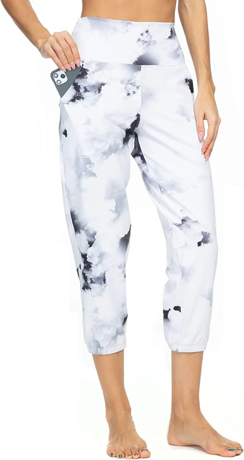 FashionSierra - Women's Joggers with Pockets High Waisted Workout Athletic Sports