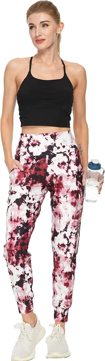 FashionSierra - Women's Joggers with Pockets High Waisted Workout Athletic Sports