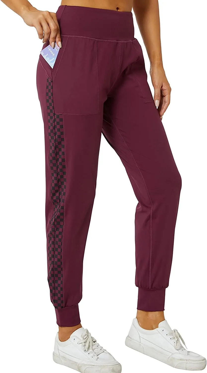 FashionSierra - Women's Joggers with Pockets High Waisted Workout Athletic Sports