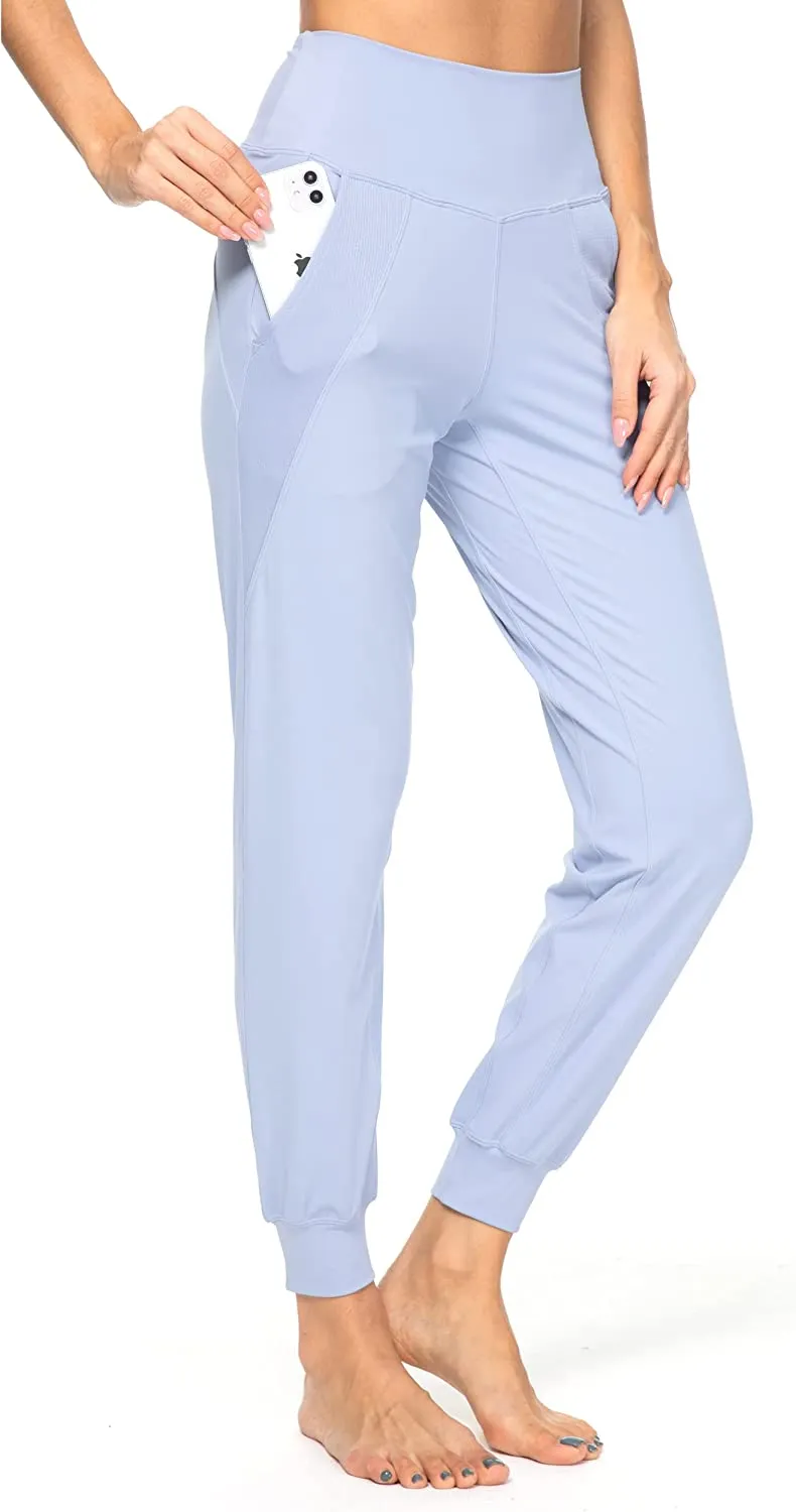 FashionSierra - Women's Joggers with Pockets High Waisted Workout Athletic Sports