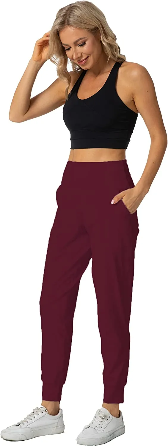 FashionSierra - Women's Joggers with Pockets High Waisted Workout Athletic Sports
