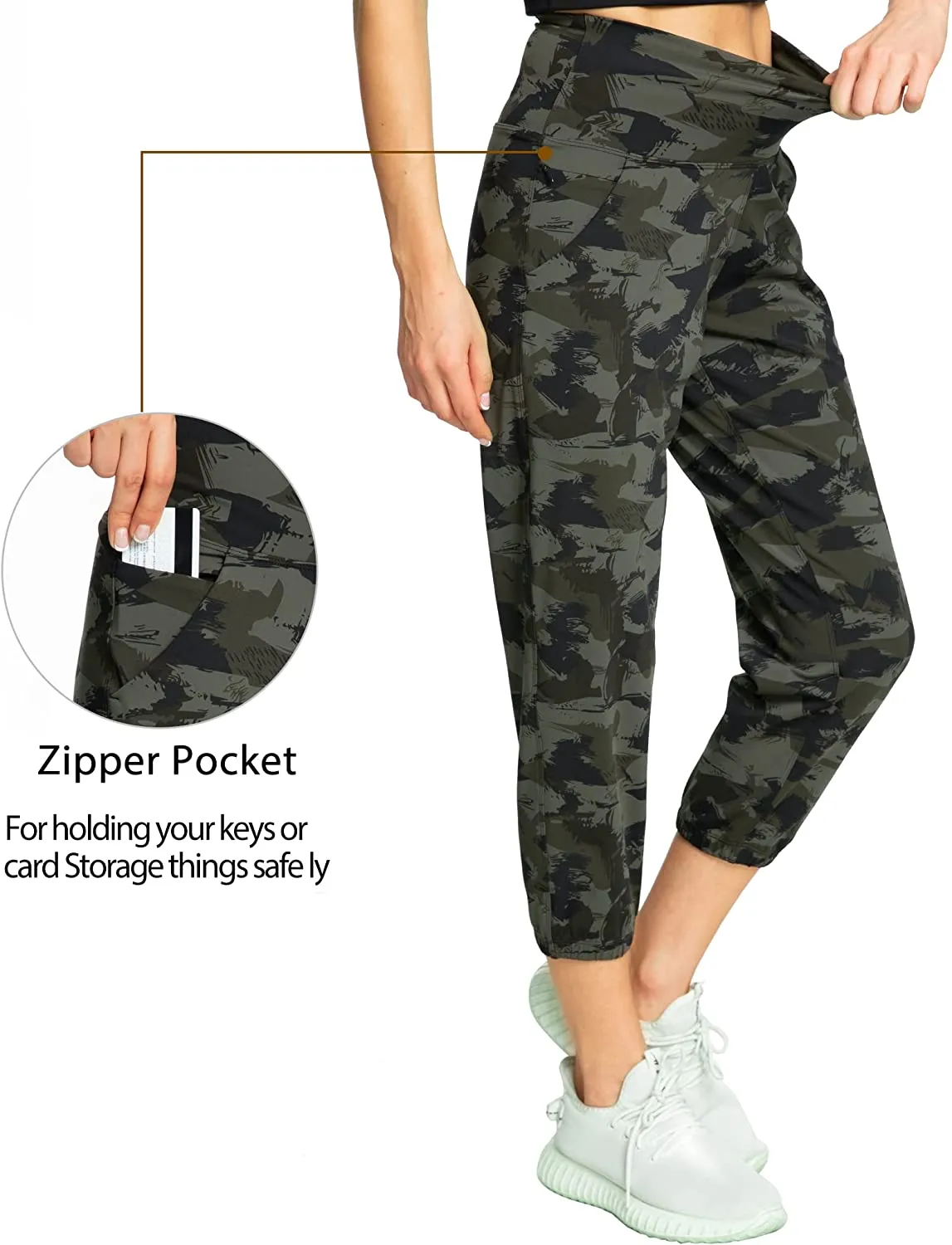 FashionSierra - Women's Joggers with Pockets High Waisted Workout Athletic Sports