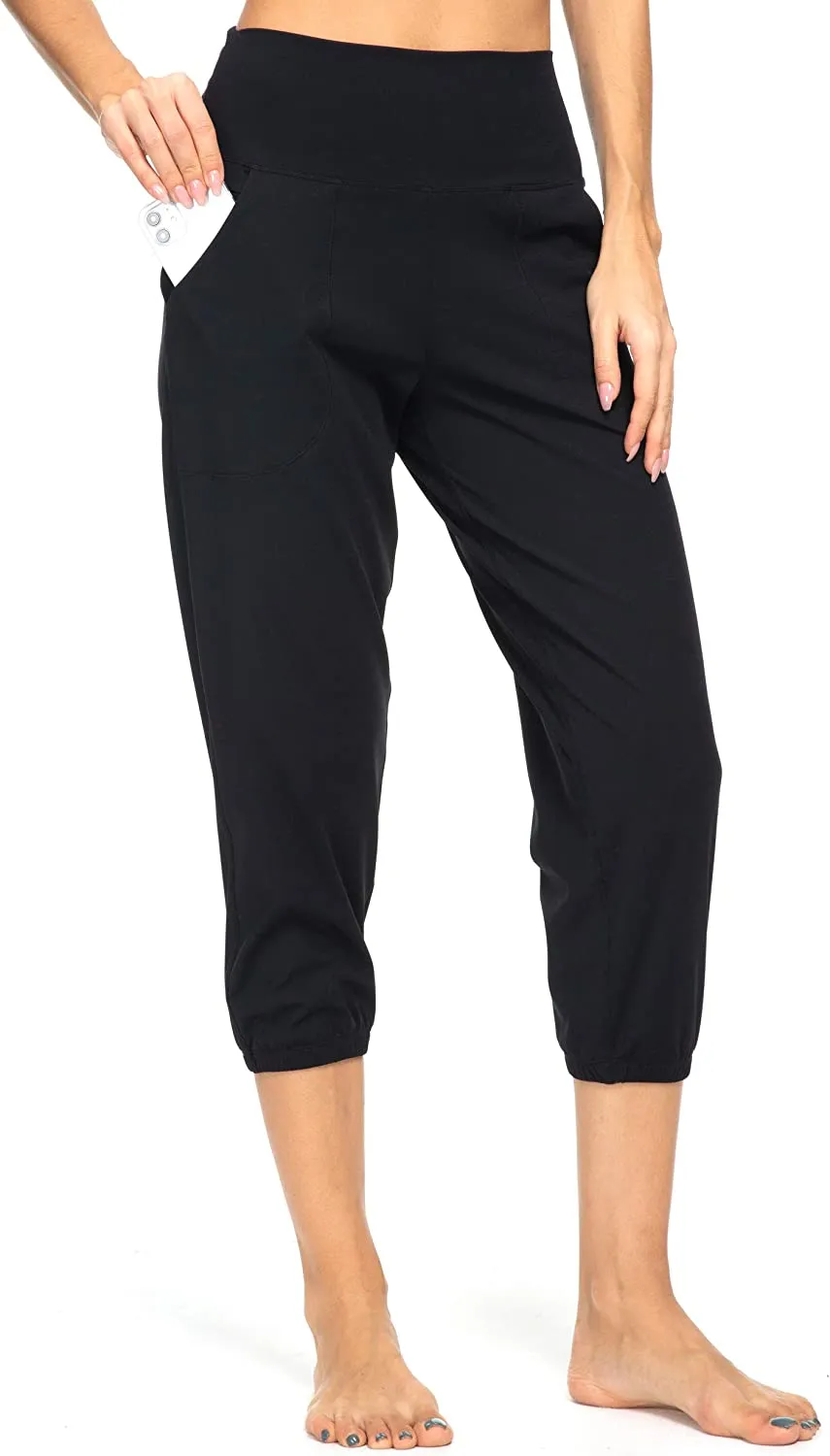 FashionSierra - Women's Joggers with Pockets High Waisted Workout Athletic Sports