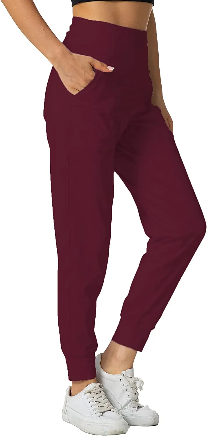 FashionSierra - Women's Joggers with Pockets High Waisted Workout Athletic Sports