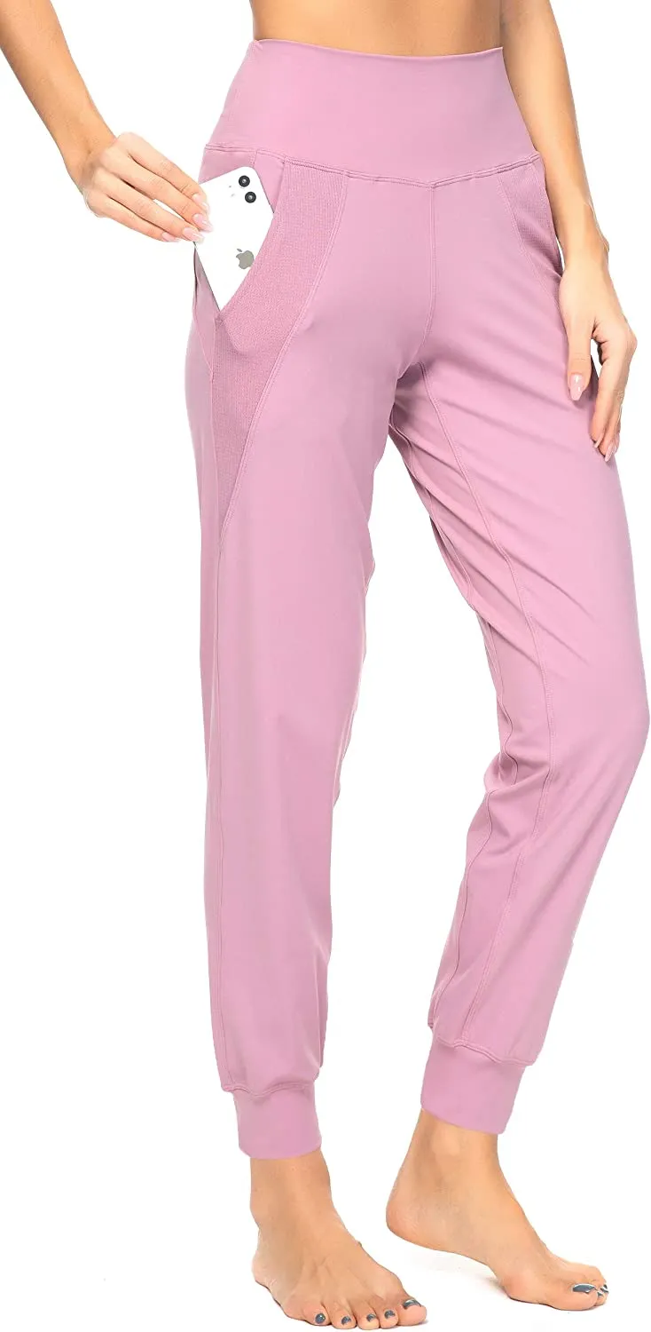 FashionSierra - Women's Joggers with Pockets High Waisted Workout Athletic Sports