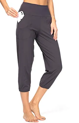 FashionSierra - Women's Joggers with Pockets High Waisted Workout Athletic Sports