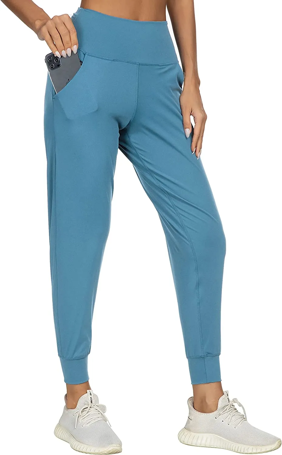 FashionSierra - Women's Joggers with Pockets High Waisted Workout Athletic Sports