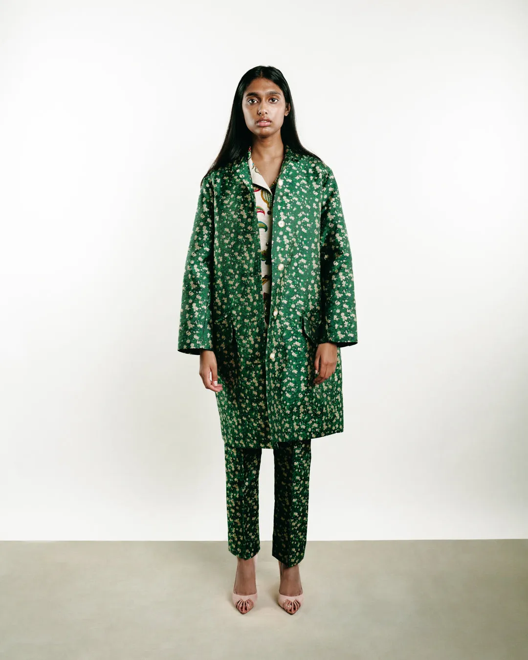 Floral Car Coat