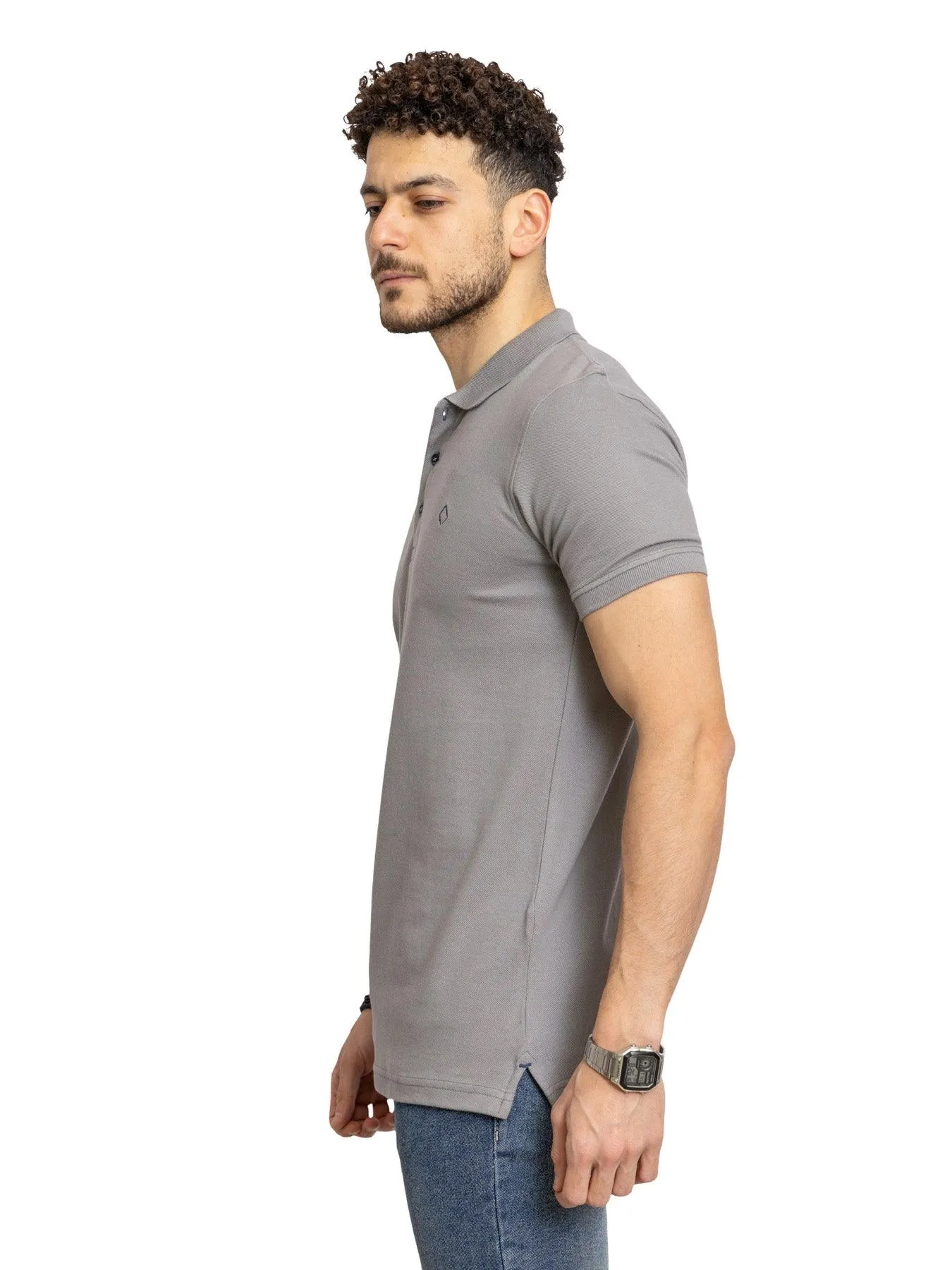 Forest Grey Basic Polo