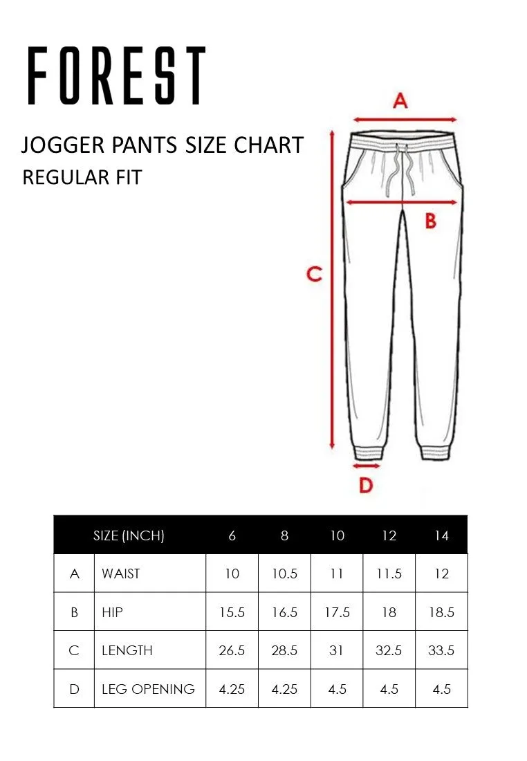 Forest Kids Unisex Boy Girl Tracksuit Kids Piping Track Bottom Kids Pants | Seluar Tracksuit Budak - FK10018