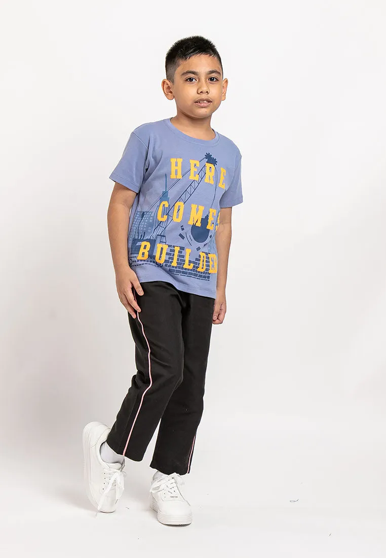 Forest Kids Unisex Boy Girl Tracksuit Kids Piping Track Bottom Kids Pants | Seluar Tracksuit Budak - FK10018