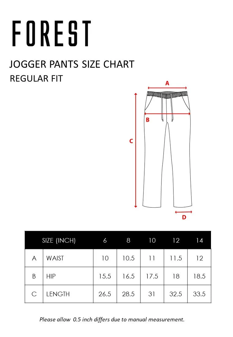 Forest Kids Unisex Boy Girl Tricot Tracksuit Kids Track Bottom Kids Pants | Seluar Tracksuit Budak - FK10019