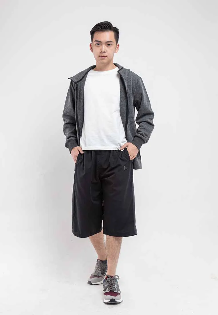 Forest Plus Size Elastic 3 Quarter Pants Shorts Men Casual Short Pants Men | Seluar Pendek Lelaki 3 Suku - PL65816