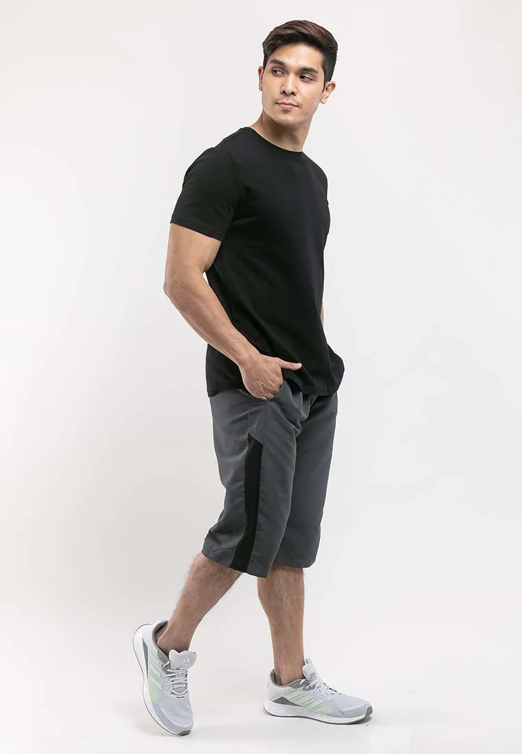 Forest Plus Size Elastic 3 Quarter Pants Shorts Men Casual Short Pants Men | Seluar Pendek Lelaki 3 Suku - PL65816