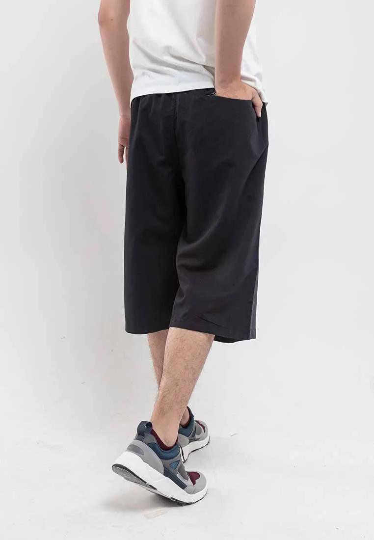 Forest Plus Size Elastic 3 Quarter Pants Shorts Men Casual Short Pants Men | Seluar Pendek Lelaki 3 Suku - PL65816
