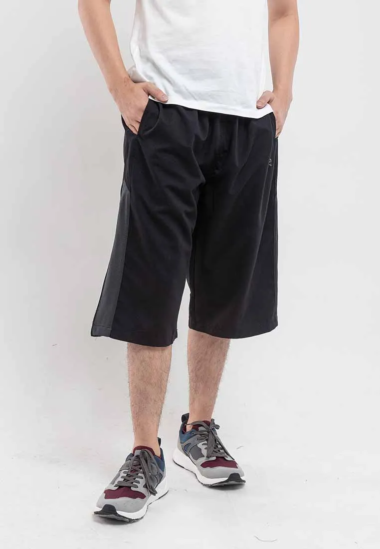 Forest Plus Size Elastic 3 Quarter Pants Shorts Men Casual Short Pants Men | Seluar Pendek Lelaki 3 Suku - PL65816