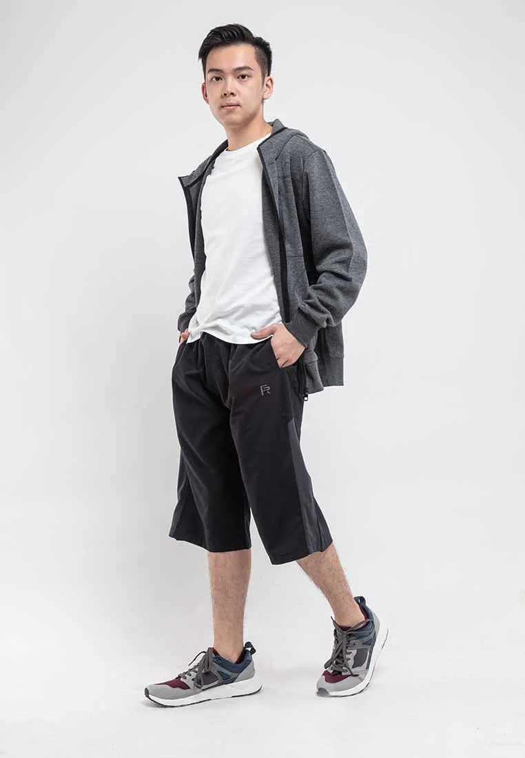 Forest Plus Size Elastic 3 Quarter Pants Shorts Men Casual Short Pants Men | Seluar Pendek Lelaki 3 Suku - PL65816