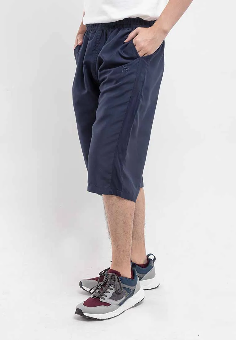 Forest Plus Size Elastic 3 Quarter Pants Shorts Men Casual Short Pants Men | Seluar Pendek Lelaki 3 Suku - PL65816